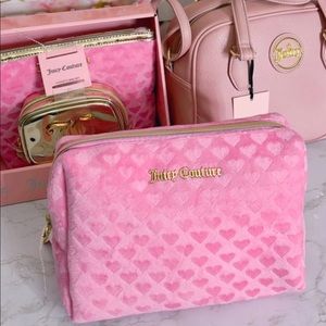 Juicy couture purse and makeup bag set
